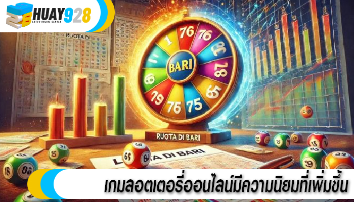 เกมลอตเตอรี่ออนไลน์มีความนิยมที่เพิ่มขึ้น